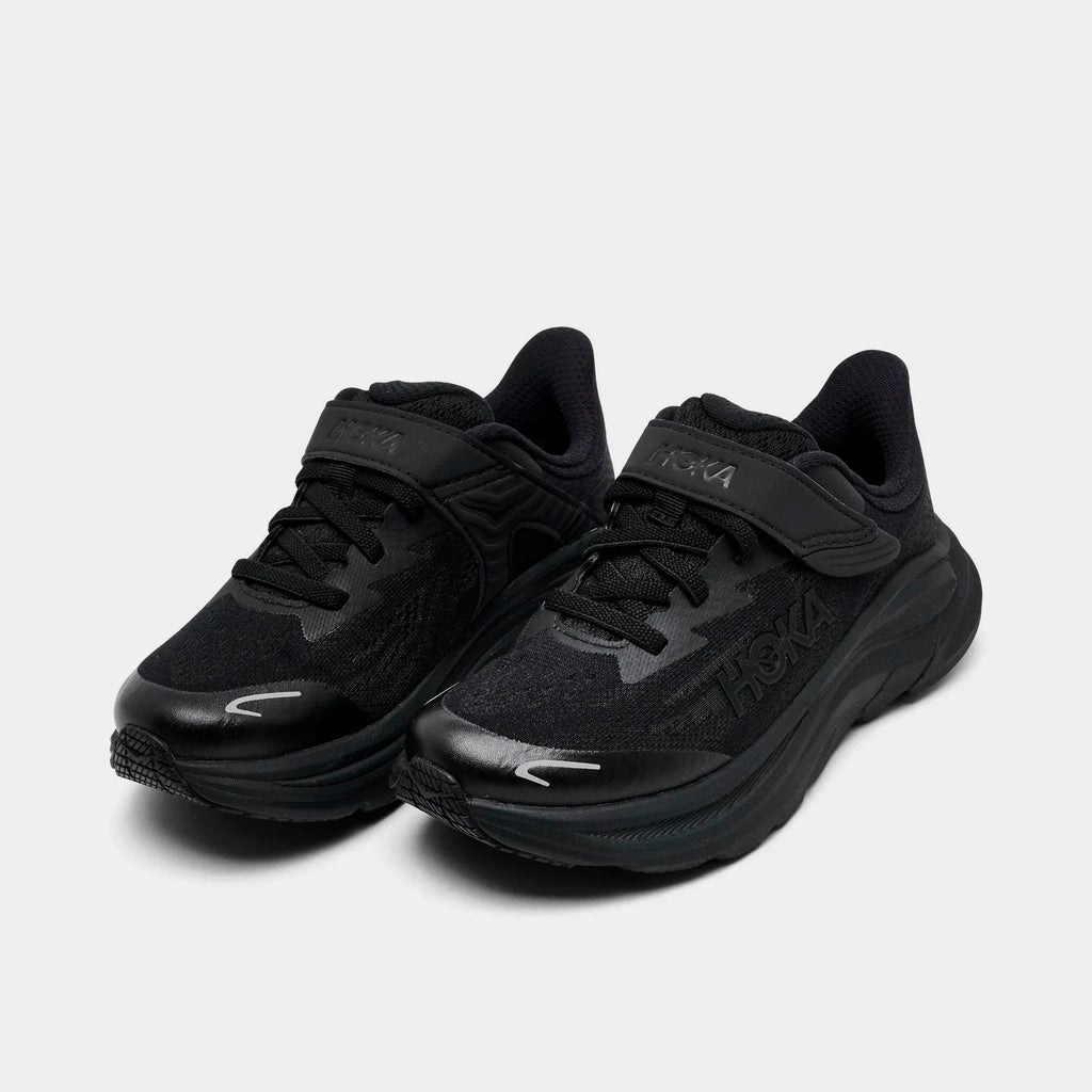Little Kids' Stretch Lace Running Shoes - Black