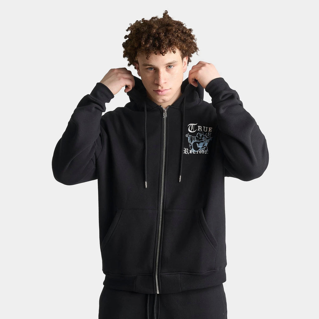 Men's Graphic Full-Zip Fleece Hoodie