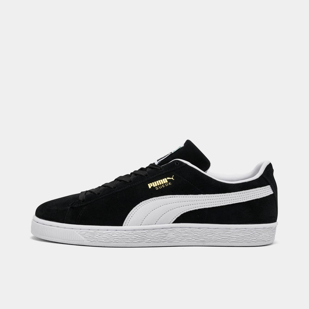 Men's Leather Low-Top Sneakers - Black