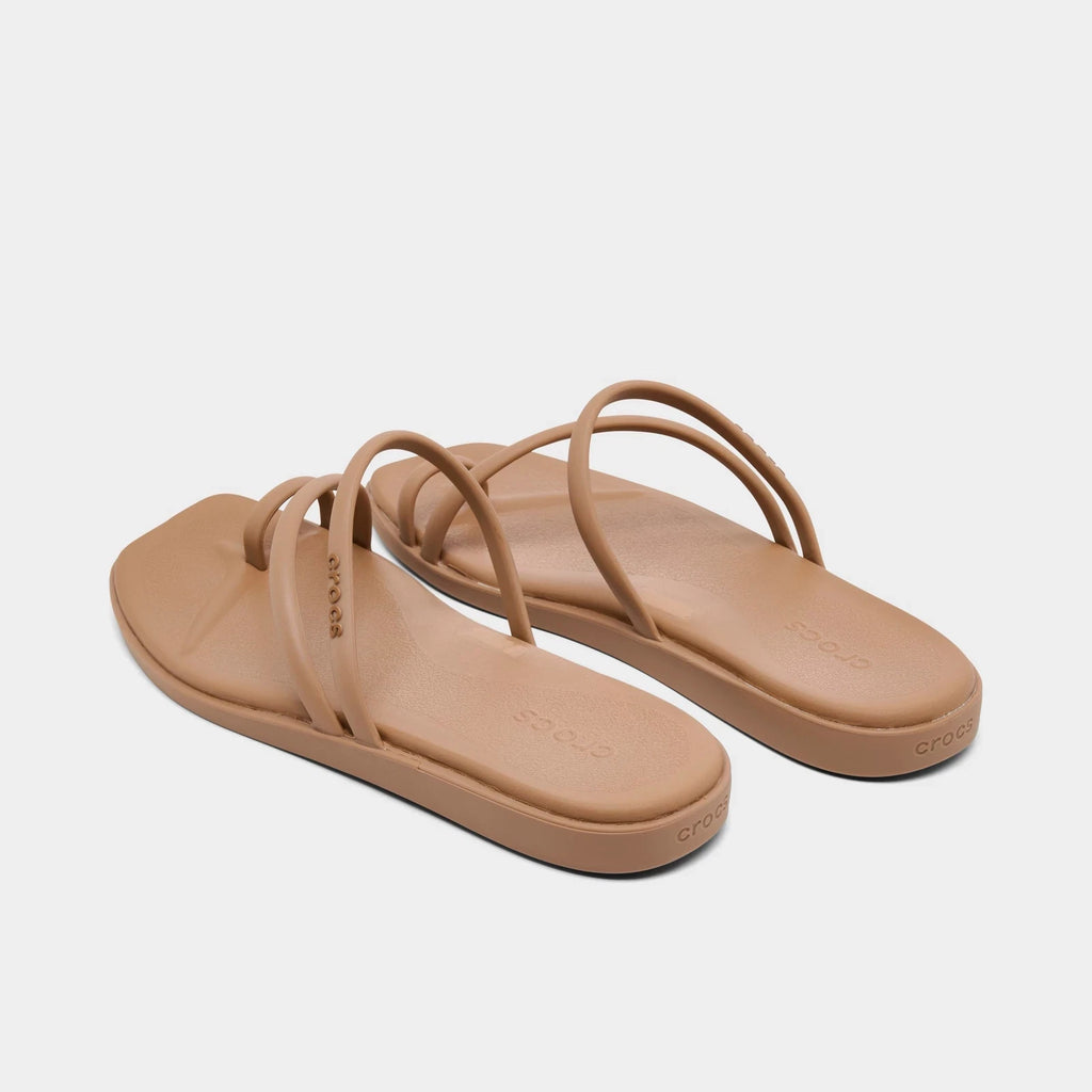Square Toe Loop Sandal - Beige
