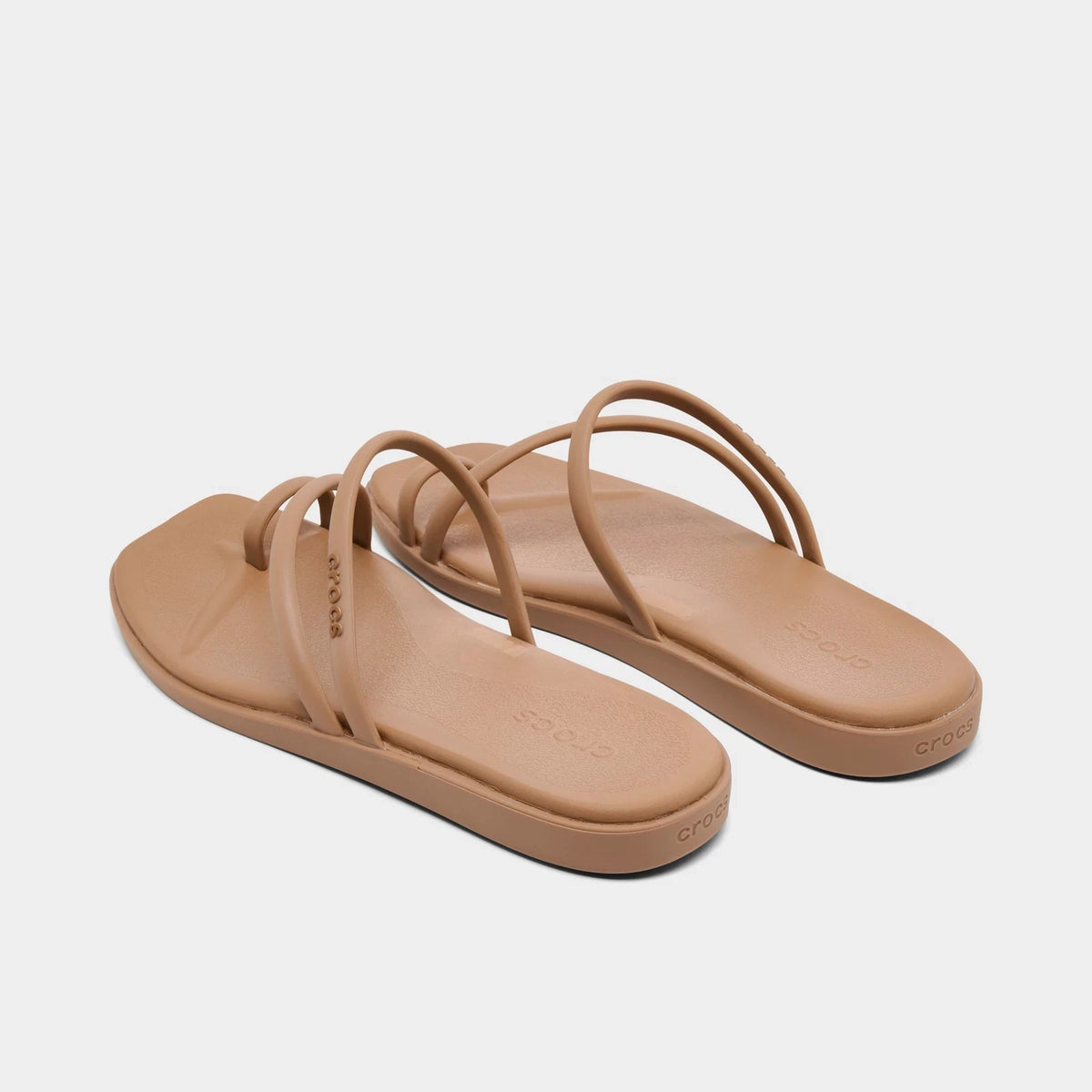 Square Toe Loop Sandal - Beige