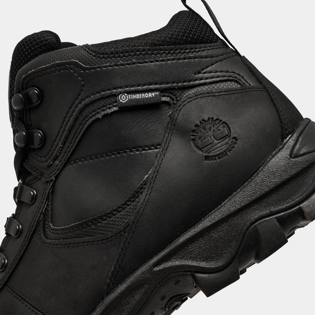 Men's Mid Waterproof Hiking Boots - Black