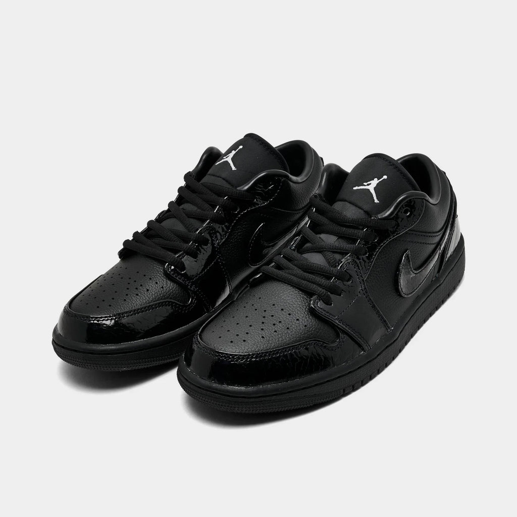 Women's Croc-Embossed Leather Low Sneakers