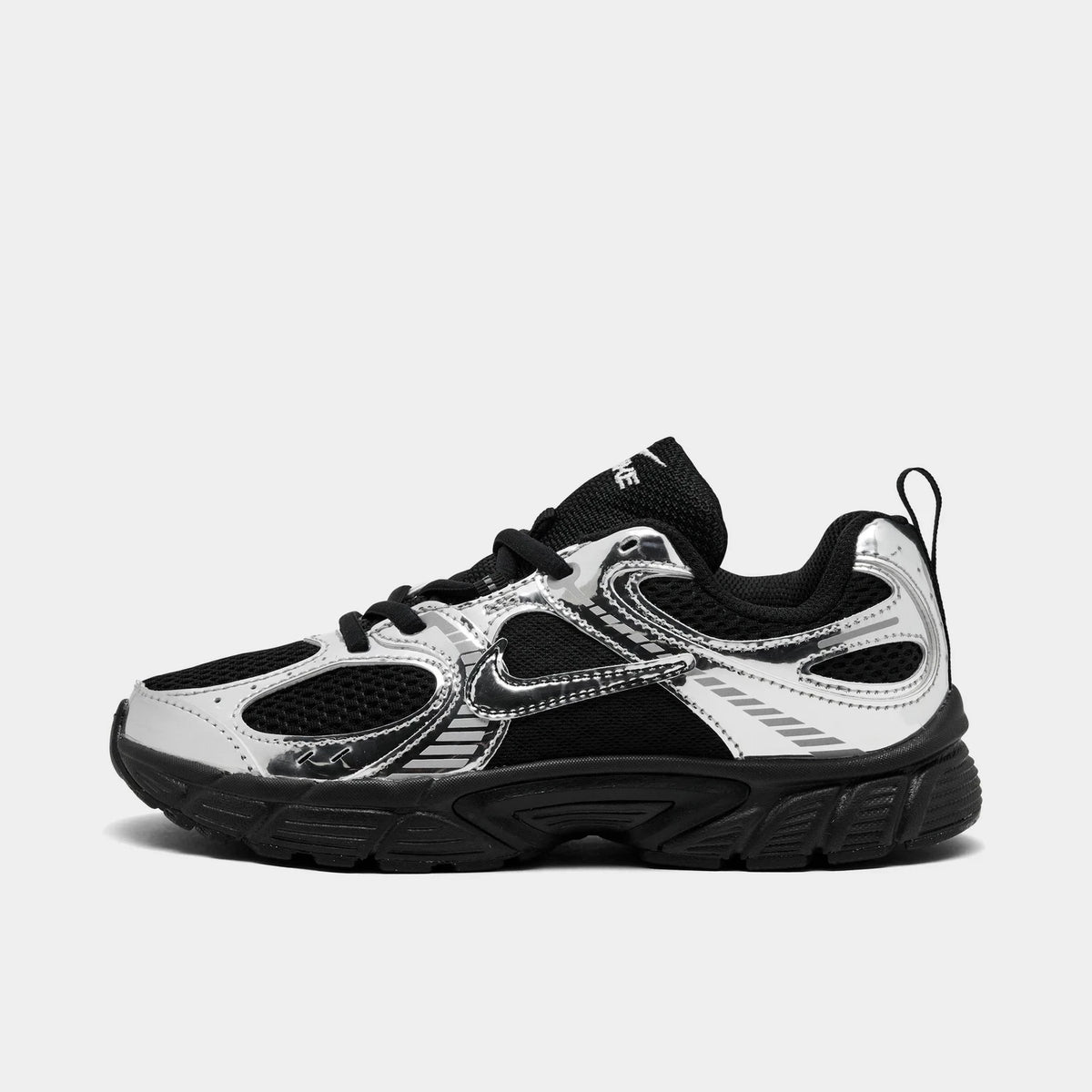 Little Kids' Mesh Stretch-Lace Sneaker - Black