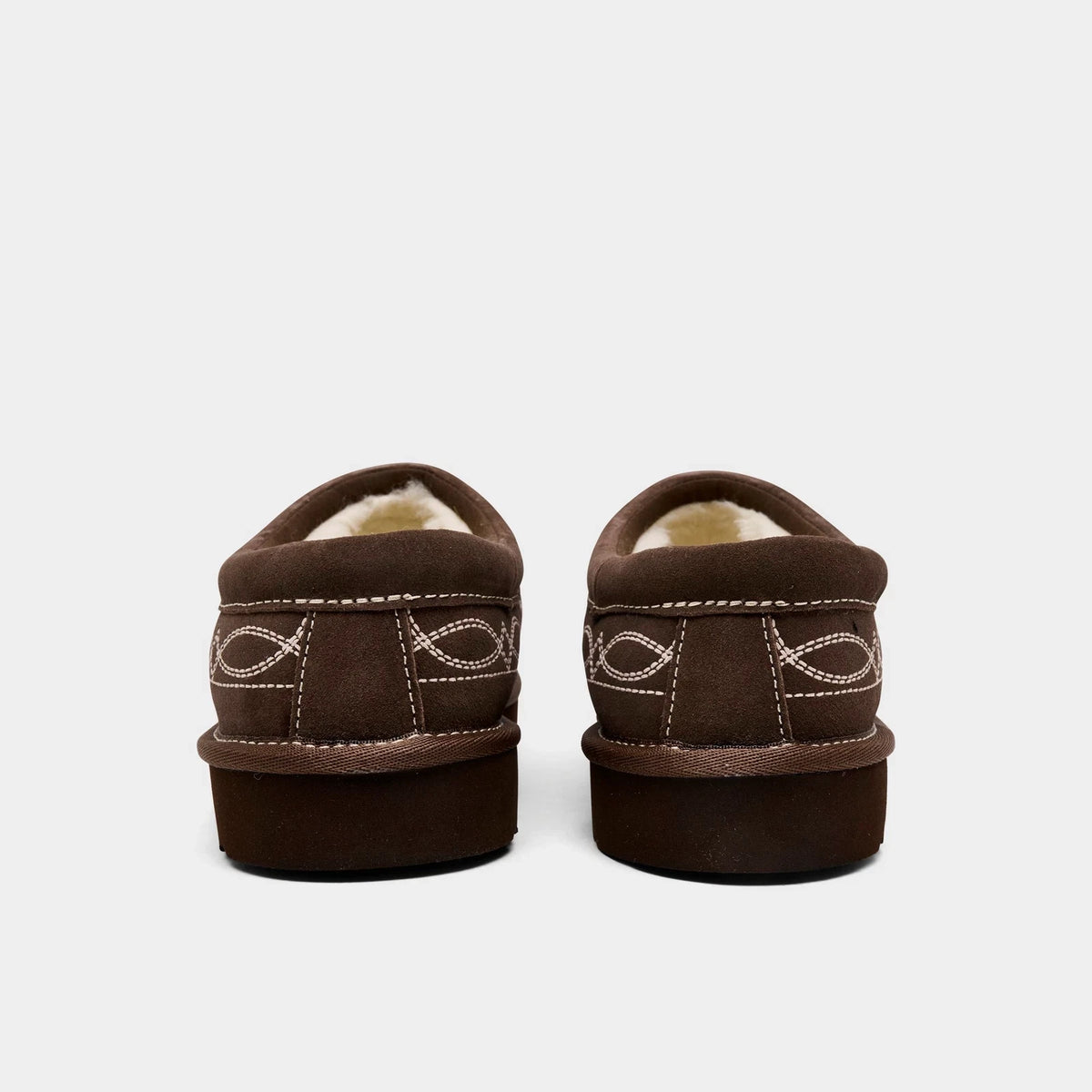 Men's Embroidered Suede Slip-On Slippers