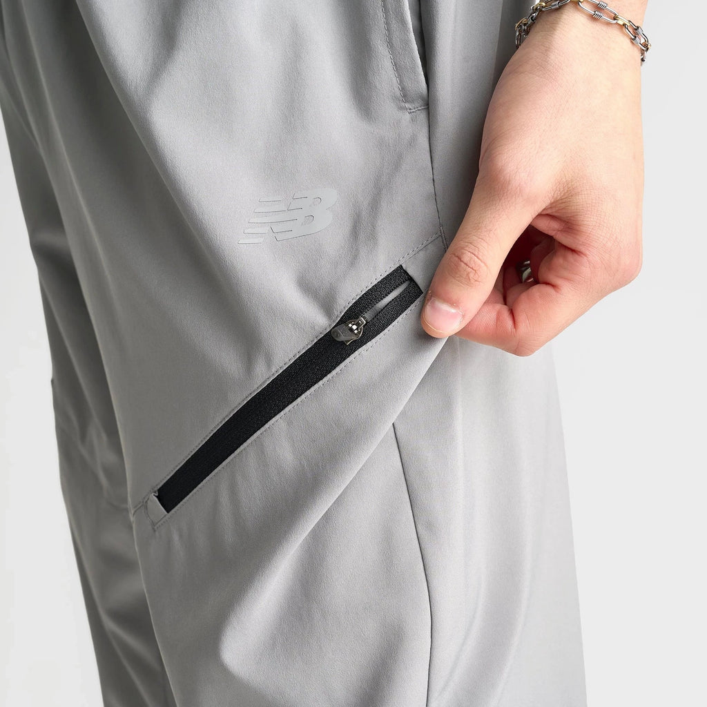 Men's Lightweight Woven Zip Pocket Jogger Pants
