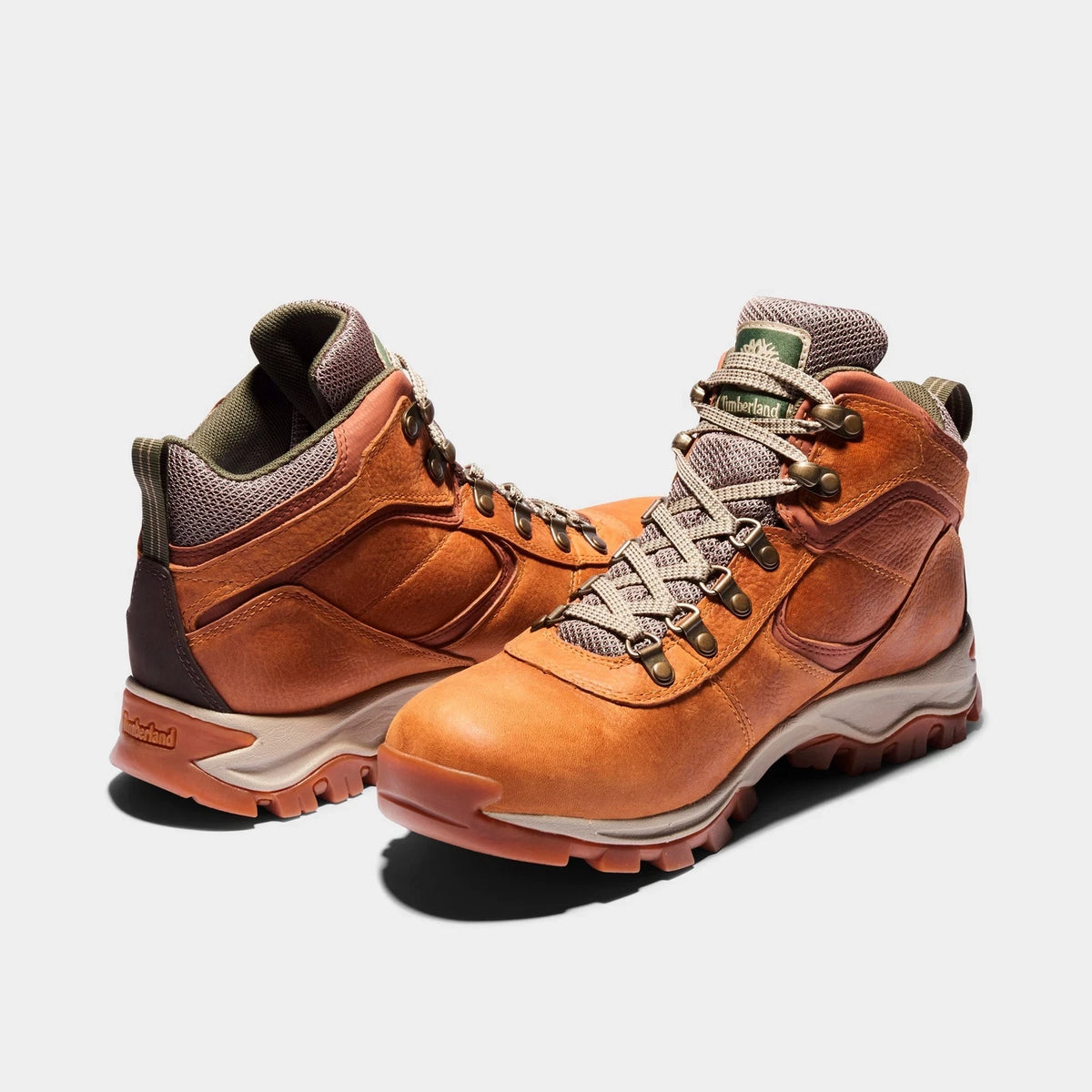 Men's Mid Waterproof Hiking Boots - Brown