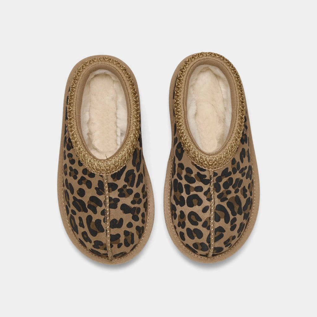 Toddler Suede Indoor Outdoor Slippers - Chestnut
