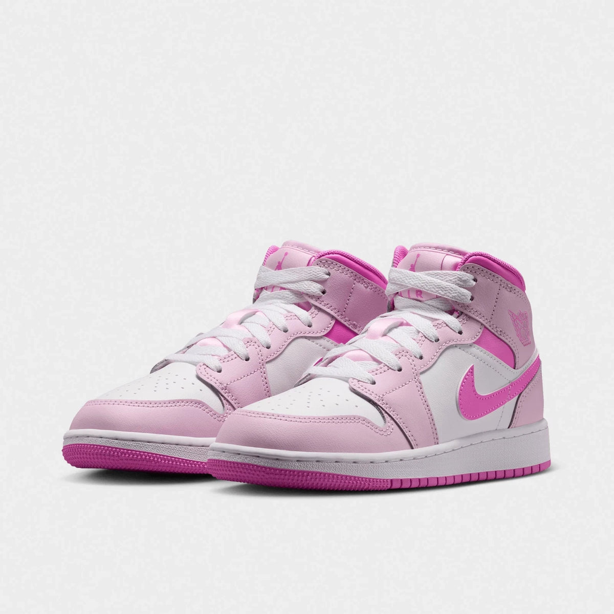 Girls' Big Kids' Leather Mid-Top Sneakers