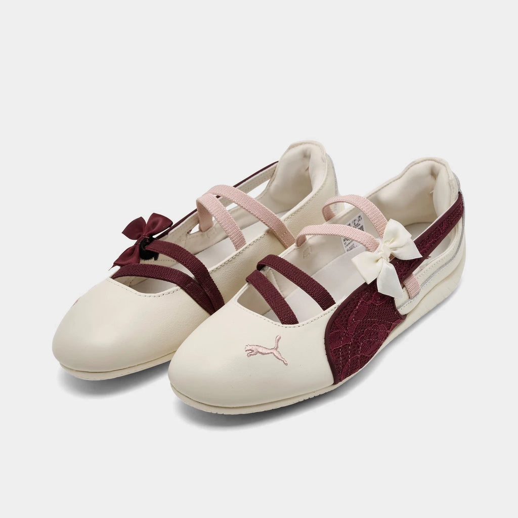Women's Leather Ballet-Inspired Sneakers