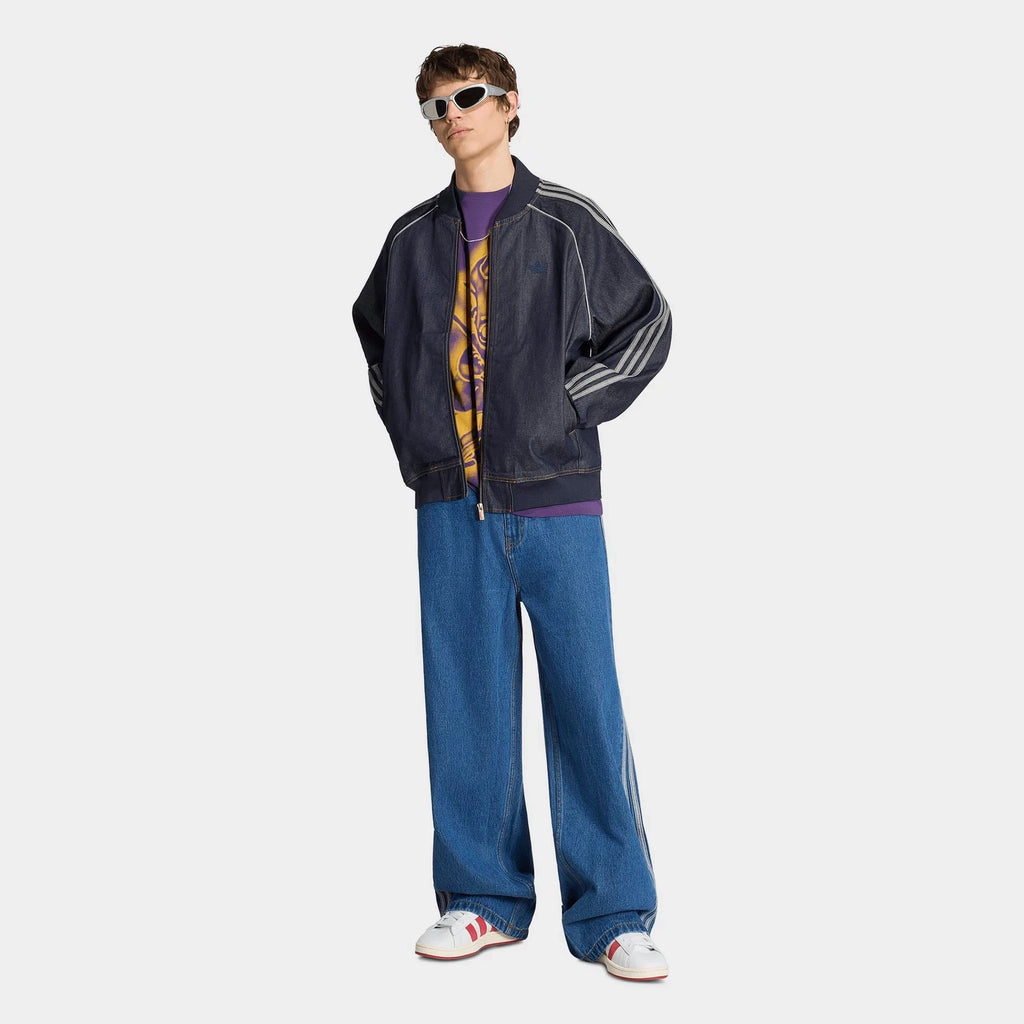 Men's Denim Full-Zip Track Jacket