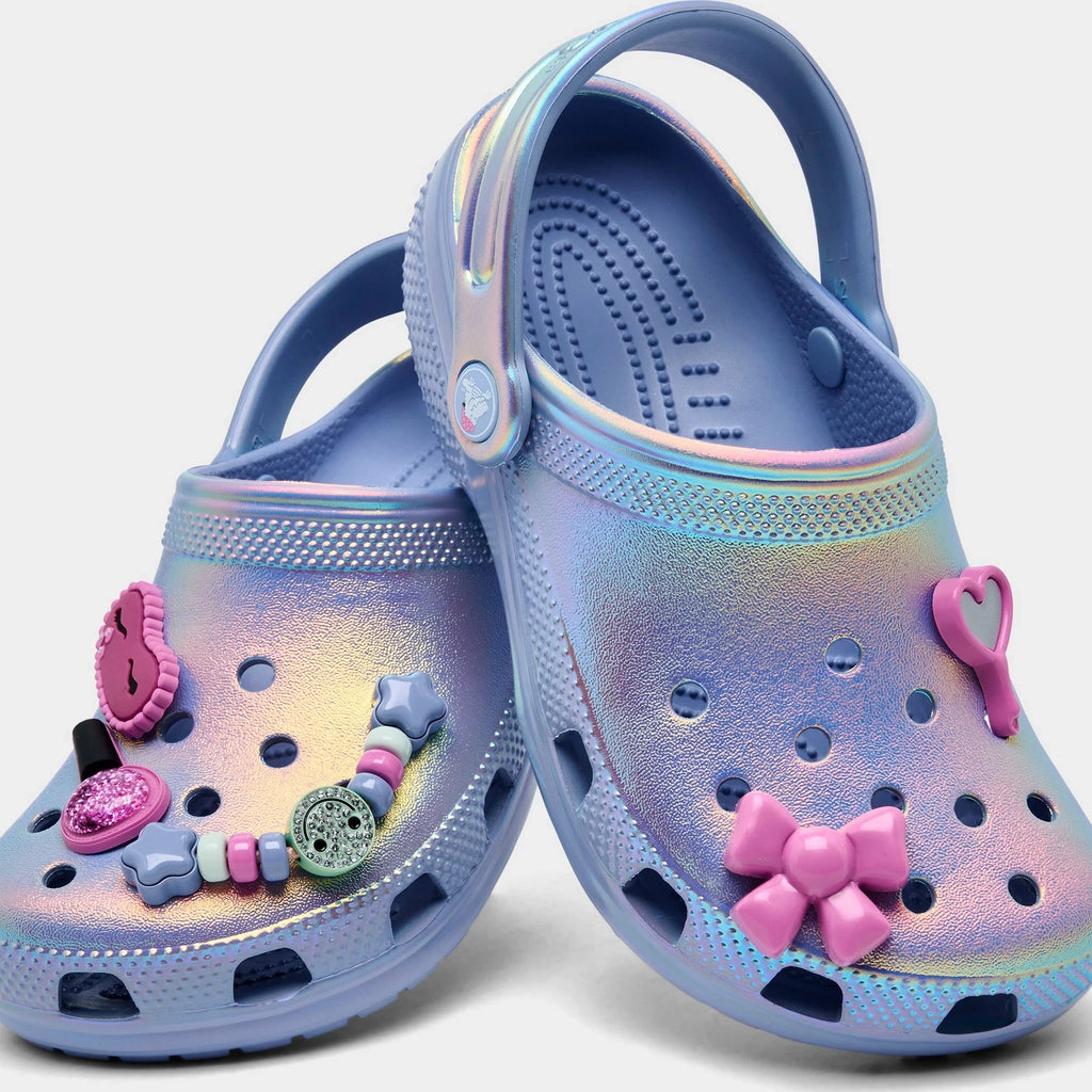 Girls' Glitter Glow Foam Clogs
