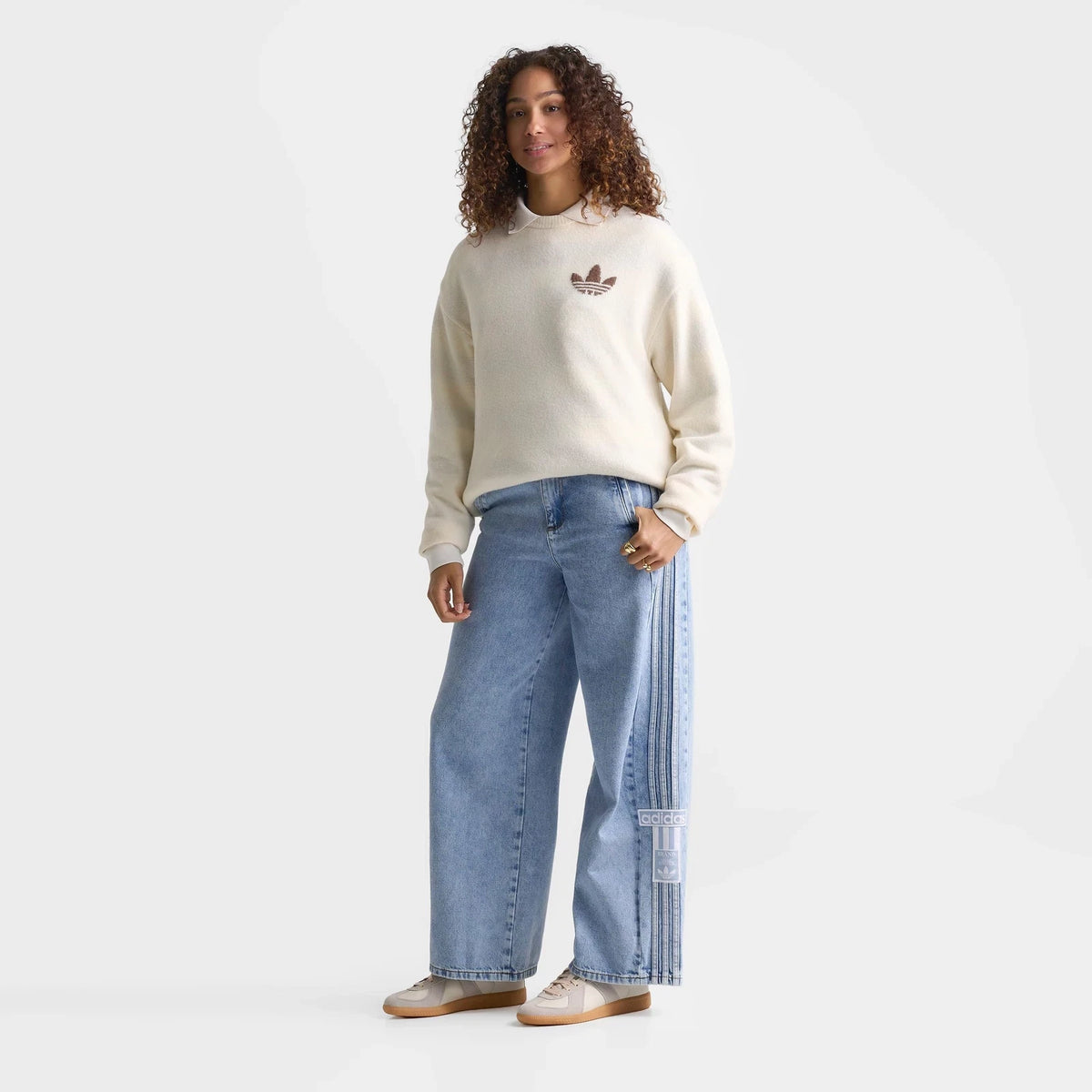 Women's Mid-Rise Wide-Leg Denim Pants