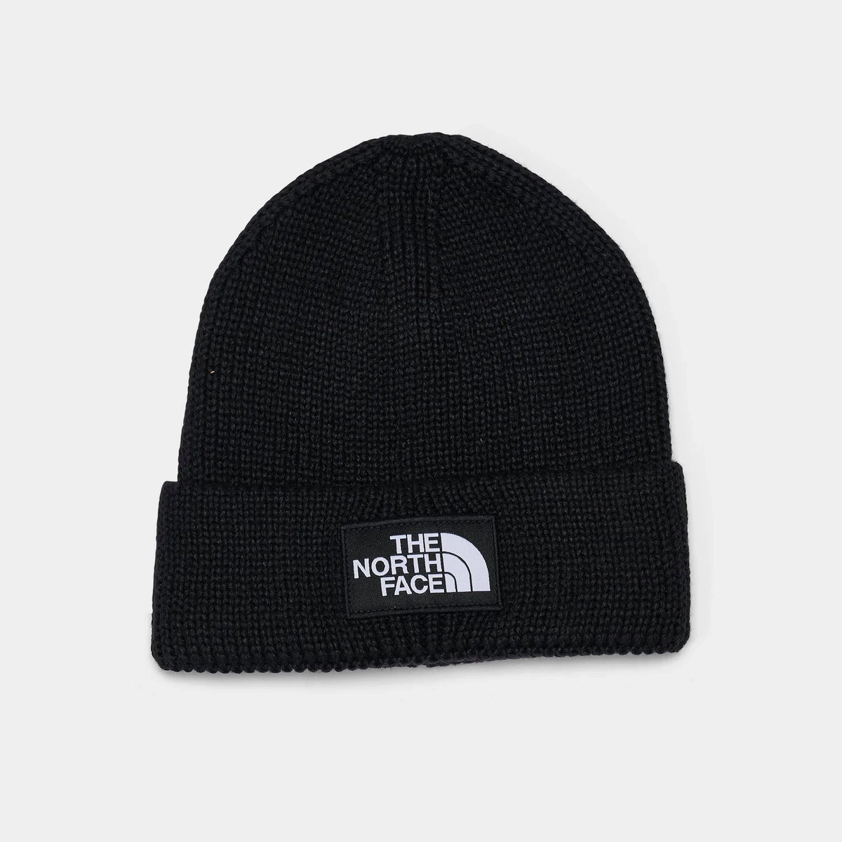Ribbed Cuffed Knit Beanie - Black