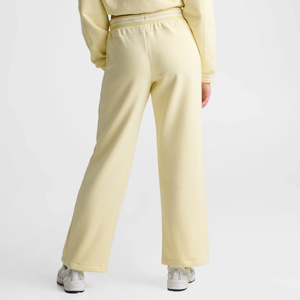 Women's Ribbed Wide-Leg Fleece Pants