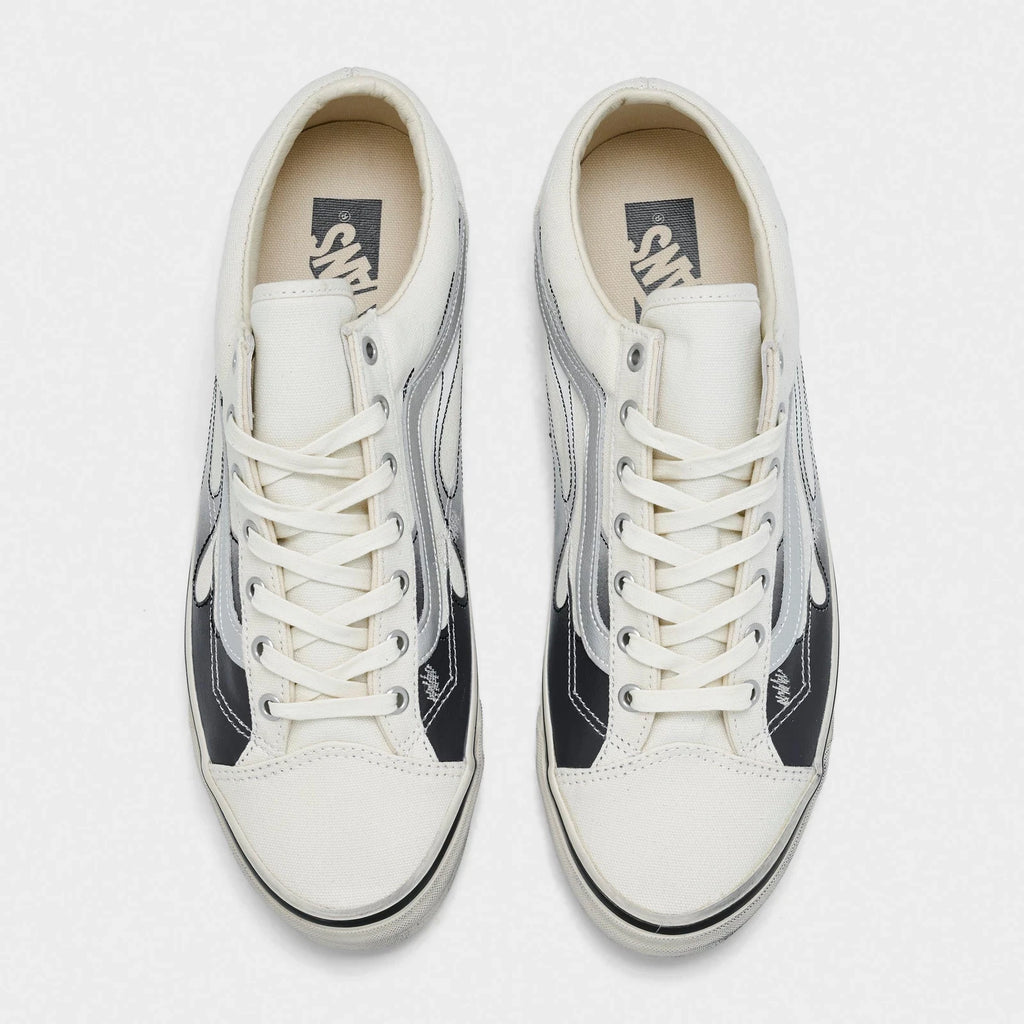 Men's Distressed Flame Skate Sneakers