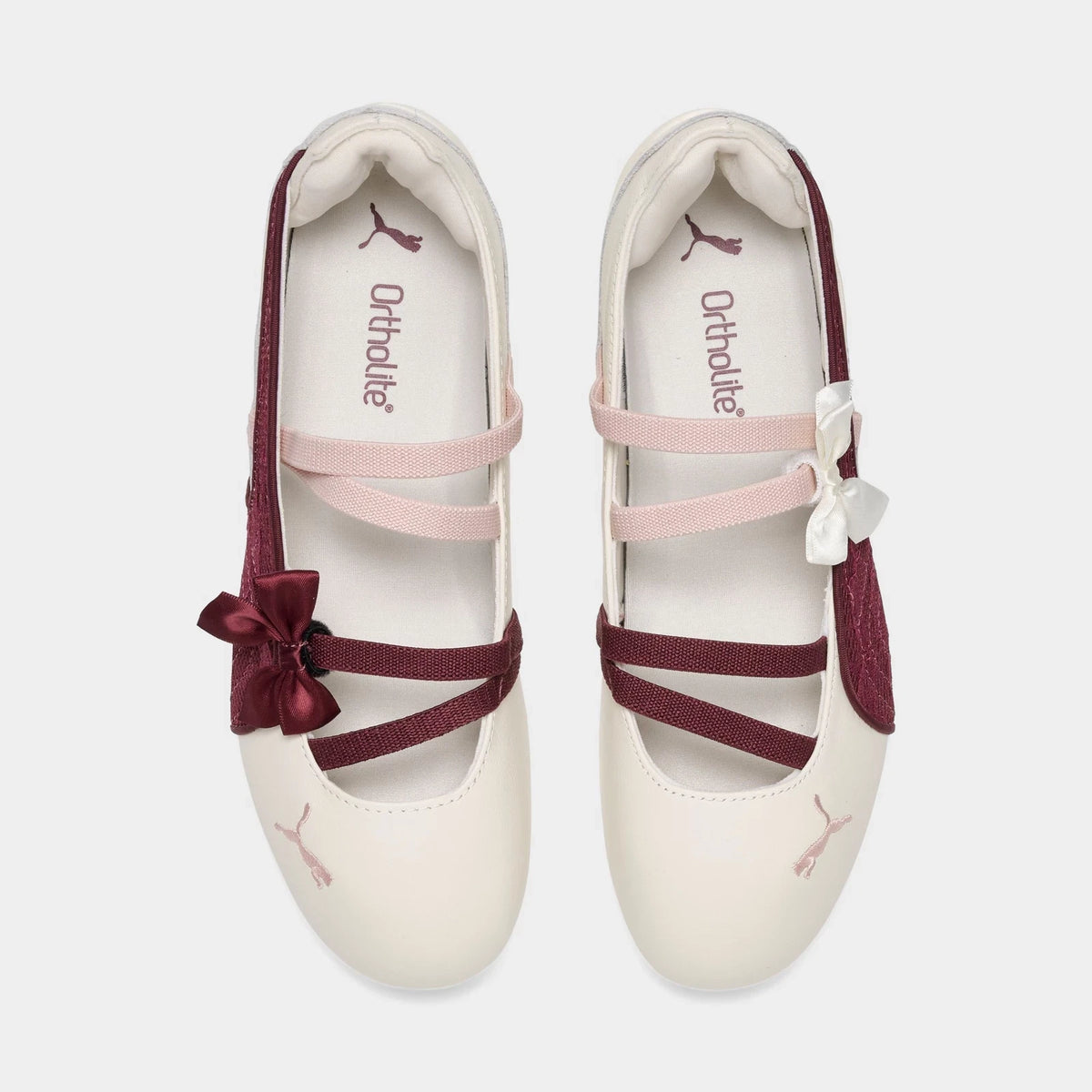 Women's Leather Ballet-Inspired Sneakers