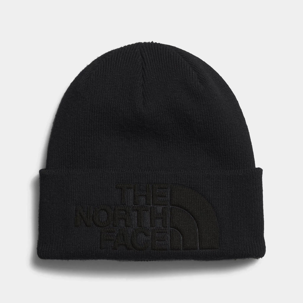 Deep-Fit Cuffed Knit Beanie - Black