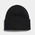 Deep-Fit Cuffed Knit Beanie - Black