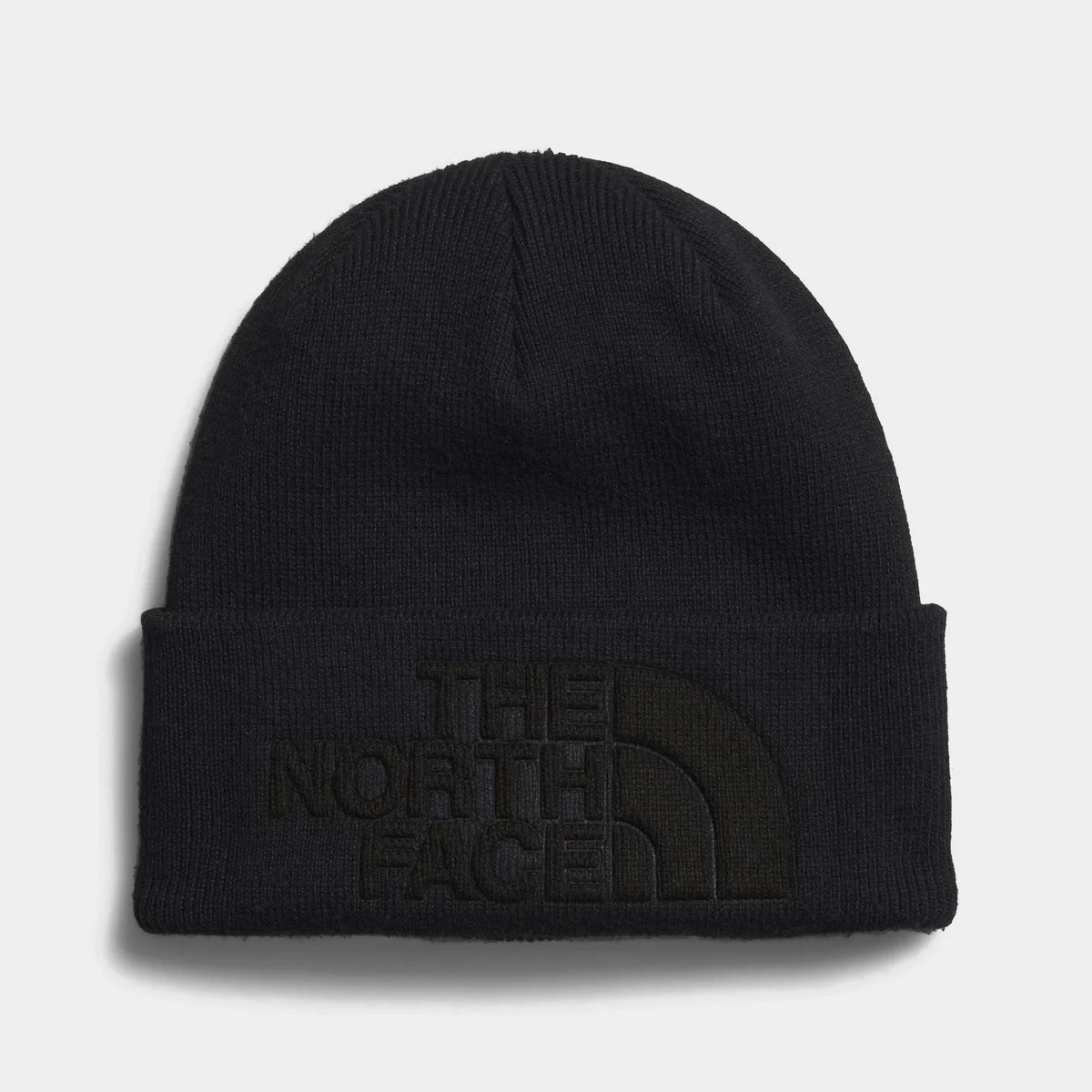 Deep-Fit Cuffed Knit Beanie - Black