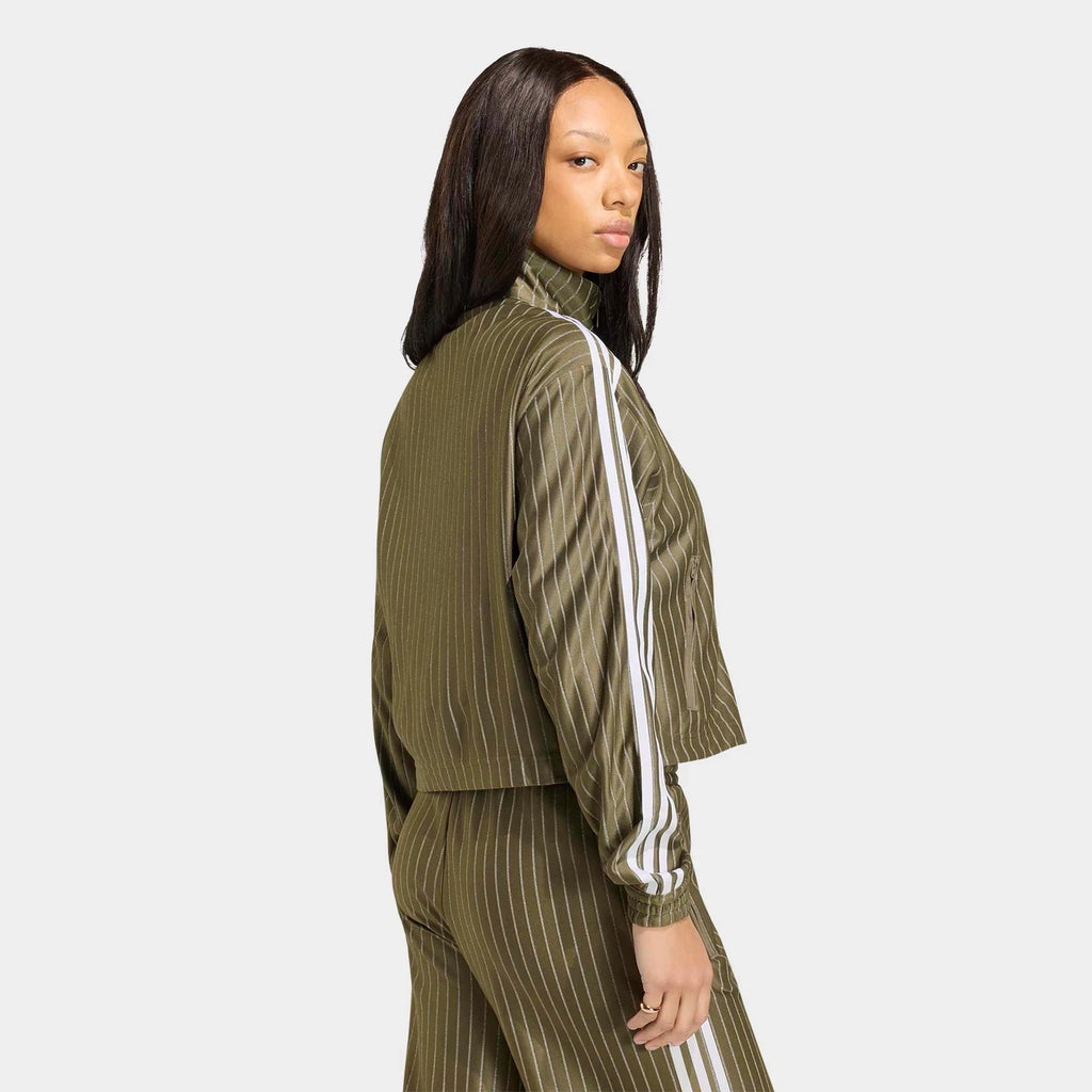 Women's Pinstripe Full-Zip Track Jacket