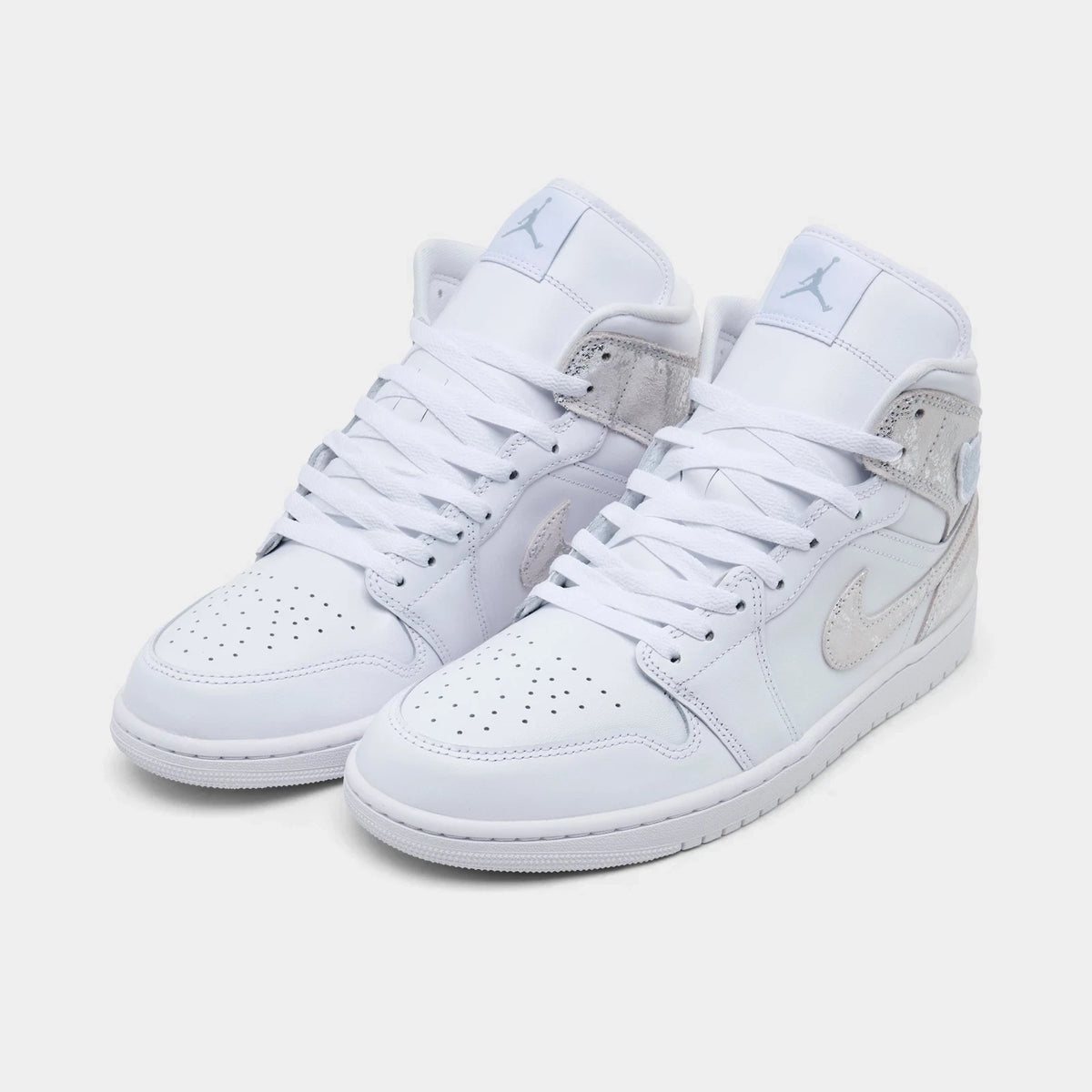 Men's Distressed Leather Mid-Top Sneakers