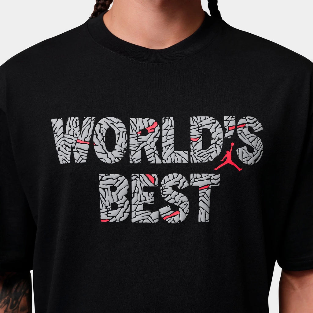 Men's Graphic Cotton T-Shirt - Black