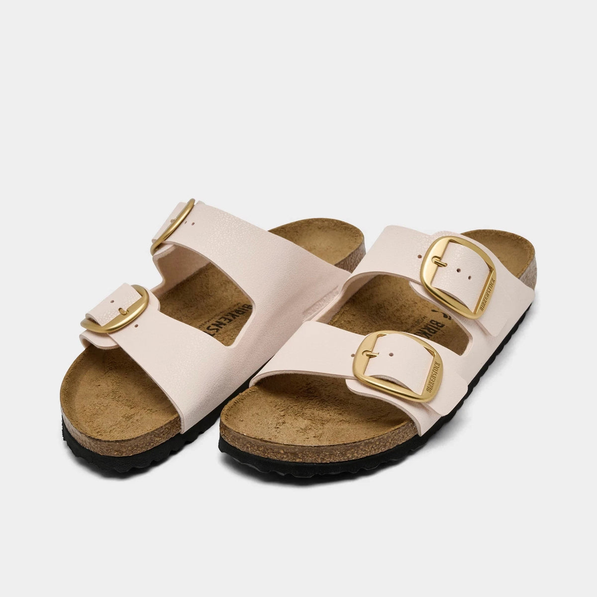 Women's Gold-Buckle Two-Strap Sandals