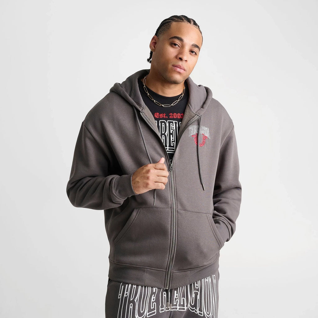 Men's Graphic Full-Zip Fleece Hoodie