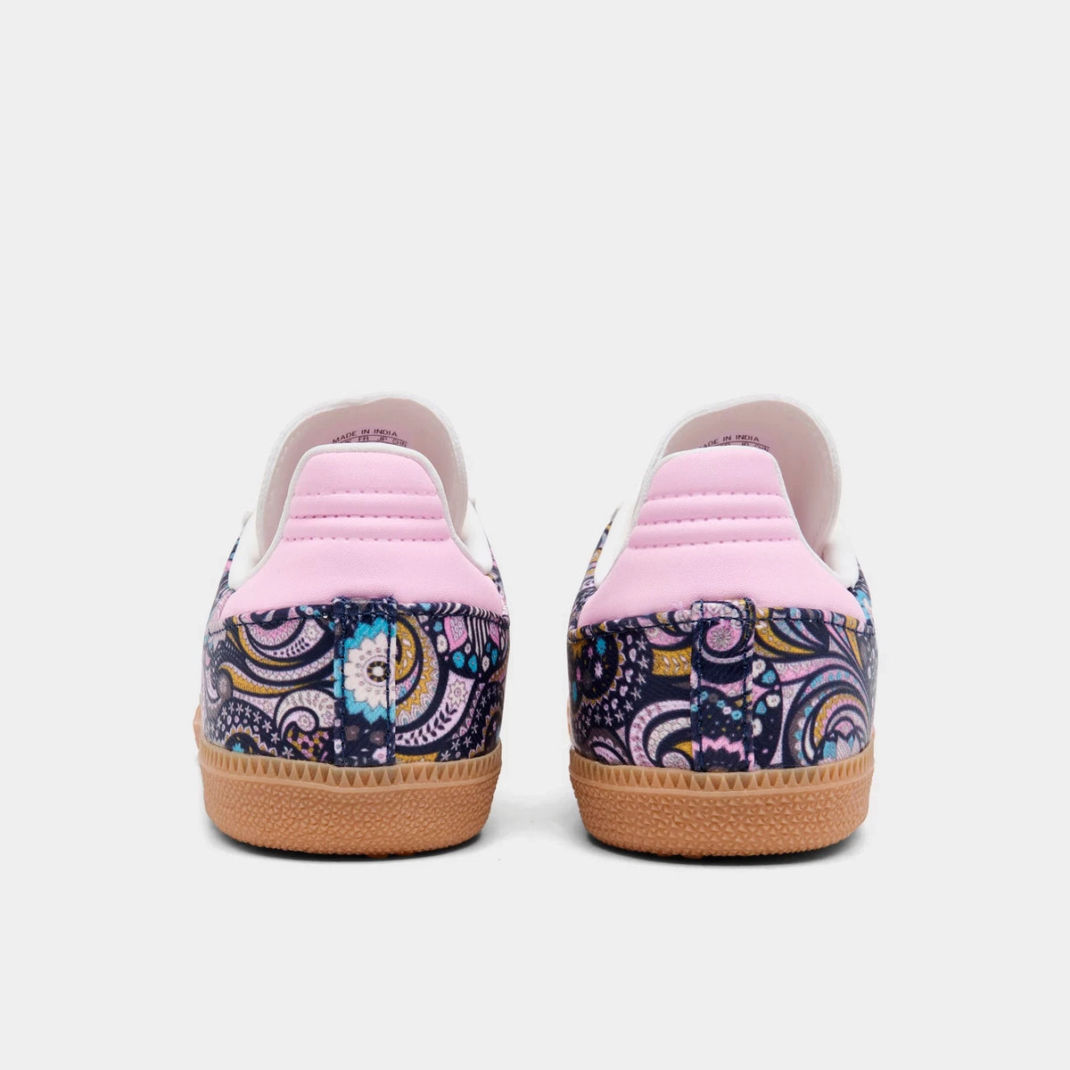 Girls' Little Kids' Floral Leather Sneakers