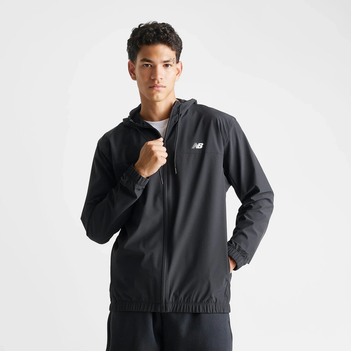 Men's Hooded Full-Zip Performance Woven Jacket