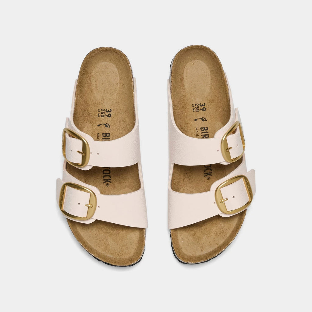Women's Gold-Buckle Two-Strap Sandals