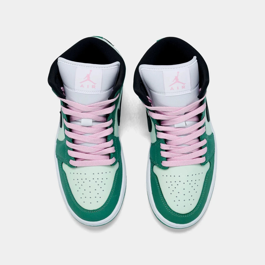 Women's Suede And Leather Mid Top Sneaker