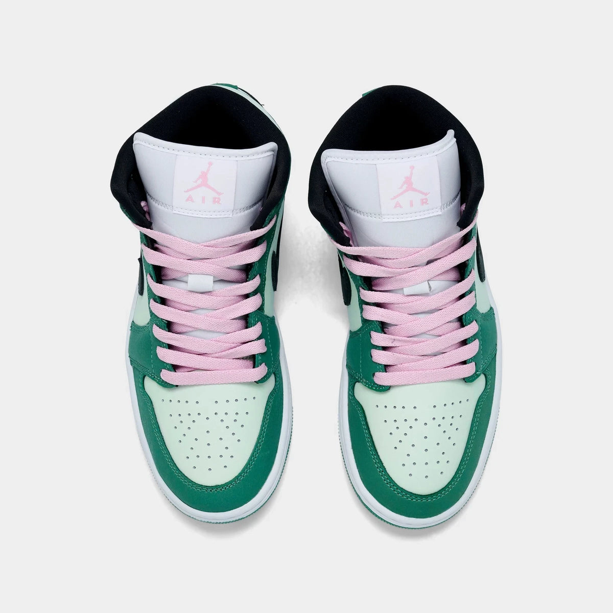 Women's Suede And Leather Mid Top Sneaker