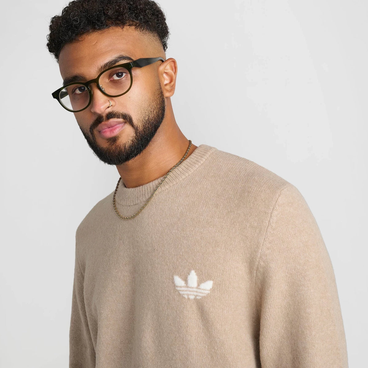 Men's Wool Blend Knit Crewneck Sweater
