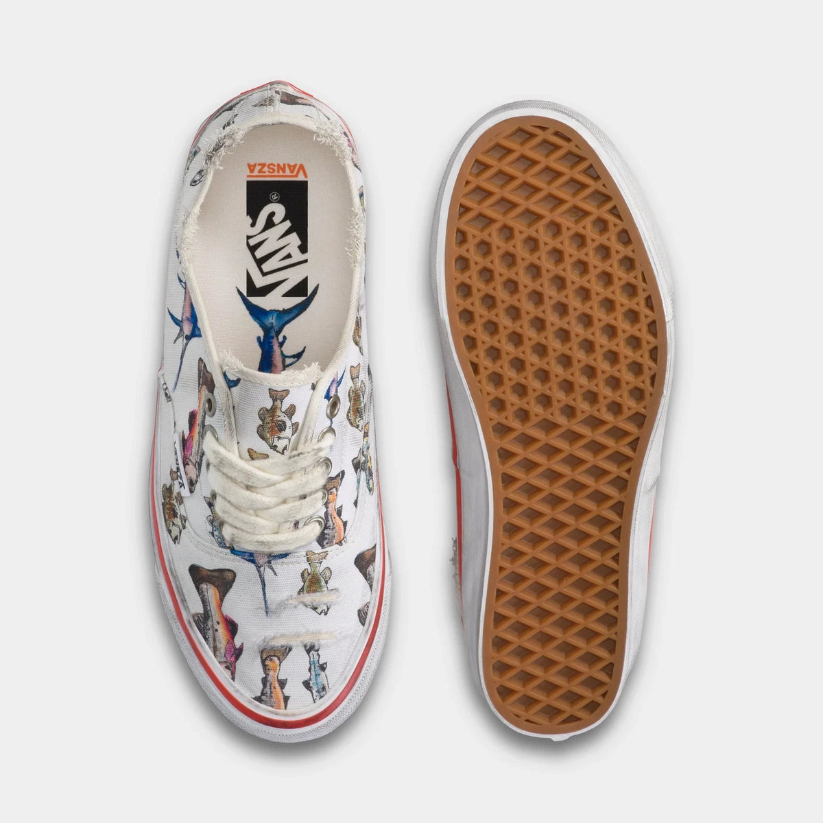 Canvas Fish Print Convertible Sneaker