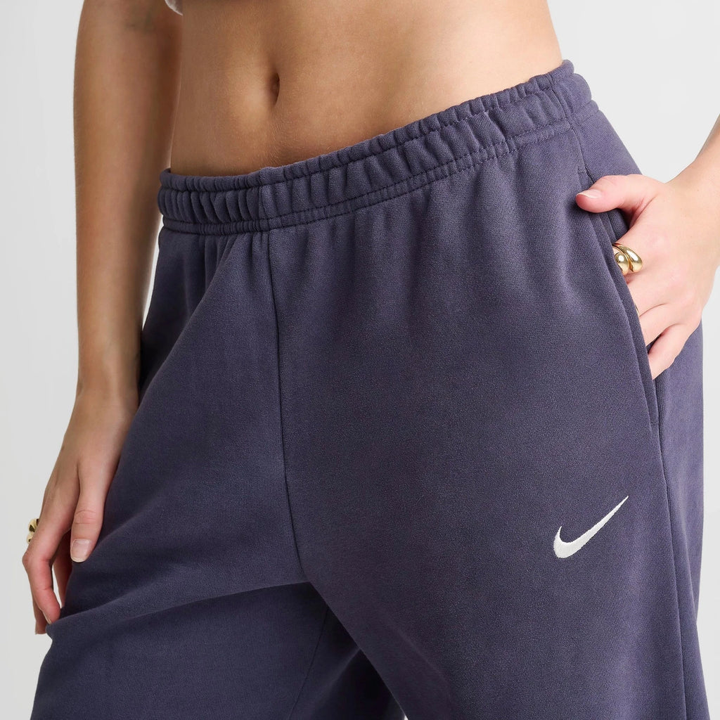 Women's Brushed Fleece Wide-Leg Pants - Black