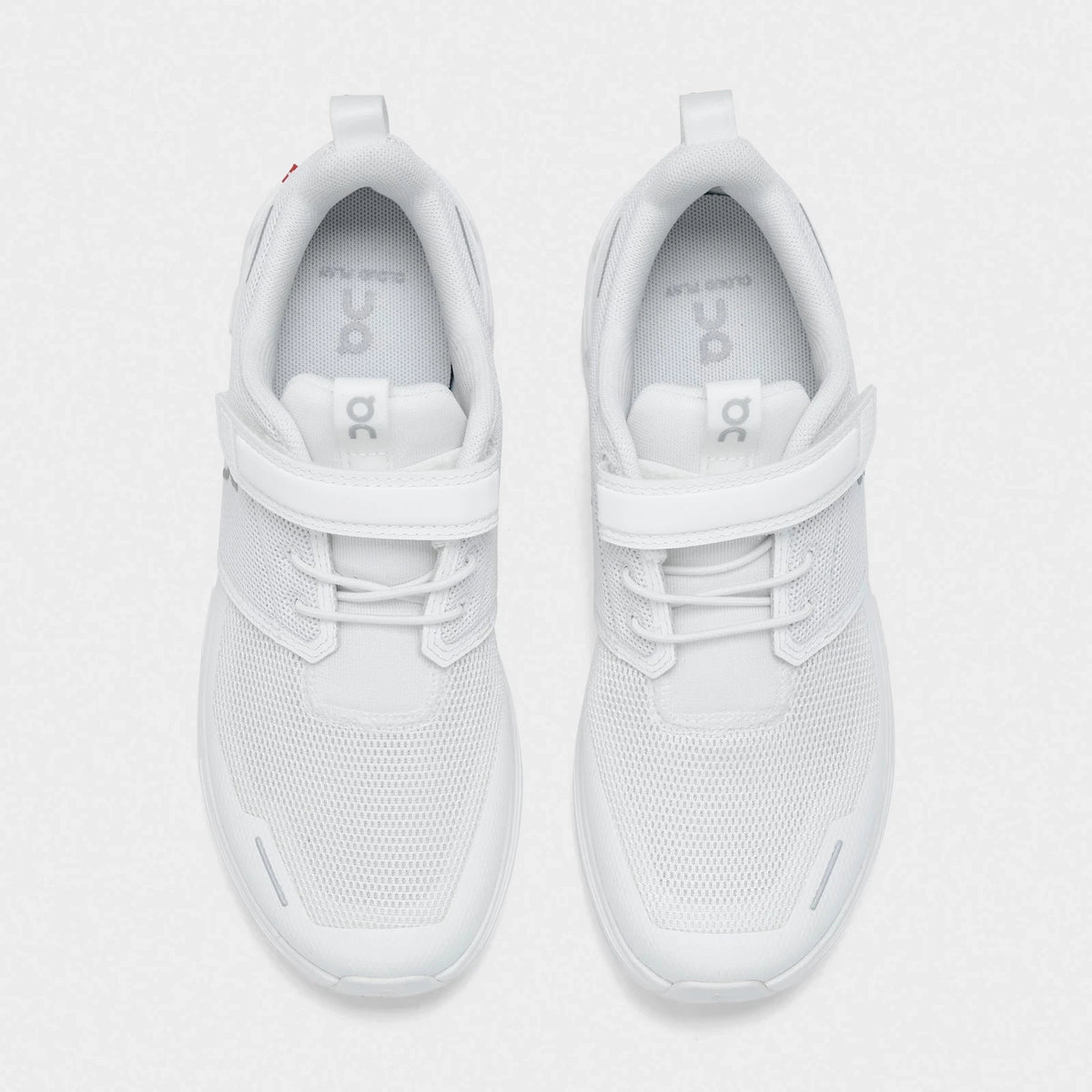 Kids' Stretch-Lace Strap Sneaker - White