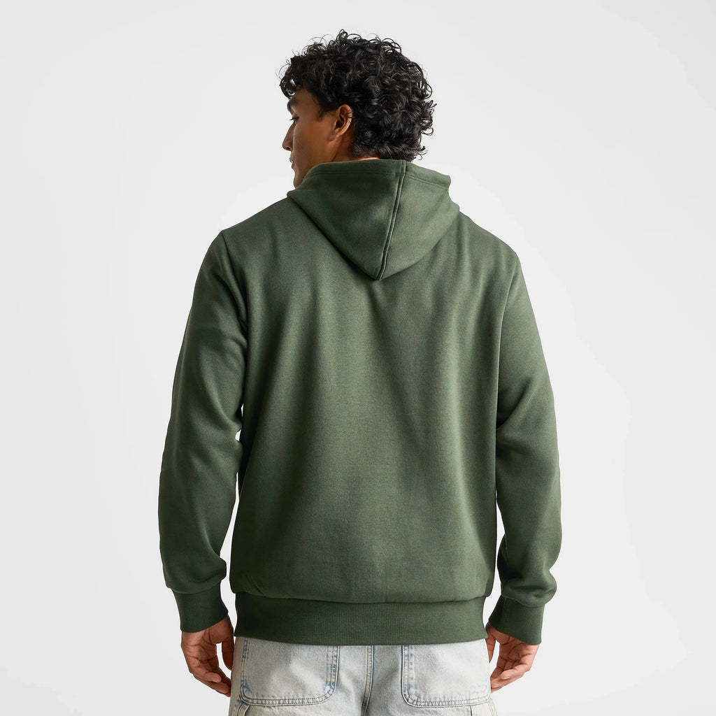 Men's Logo Patch Fleece Pullover Hoodie - Green