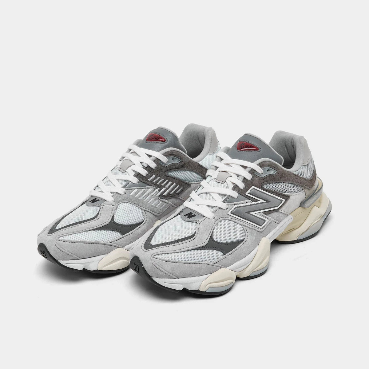 Men's Suede And Mesh Lifestyle Sneakers - Grey