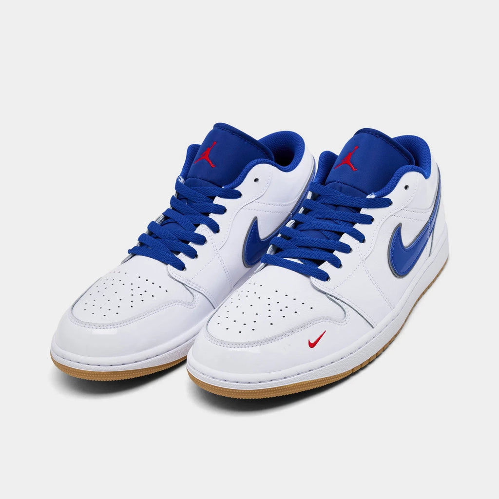 Men's Leather And Suede Low Top Sneakers