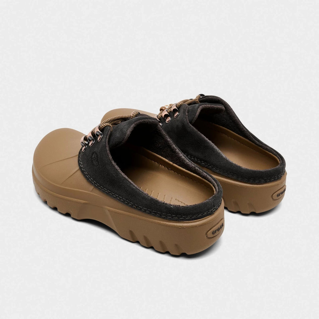 Suede Platform Mule - Tan