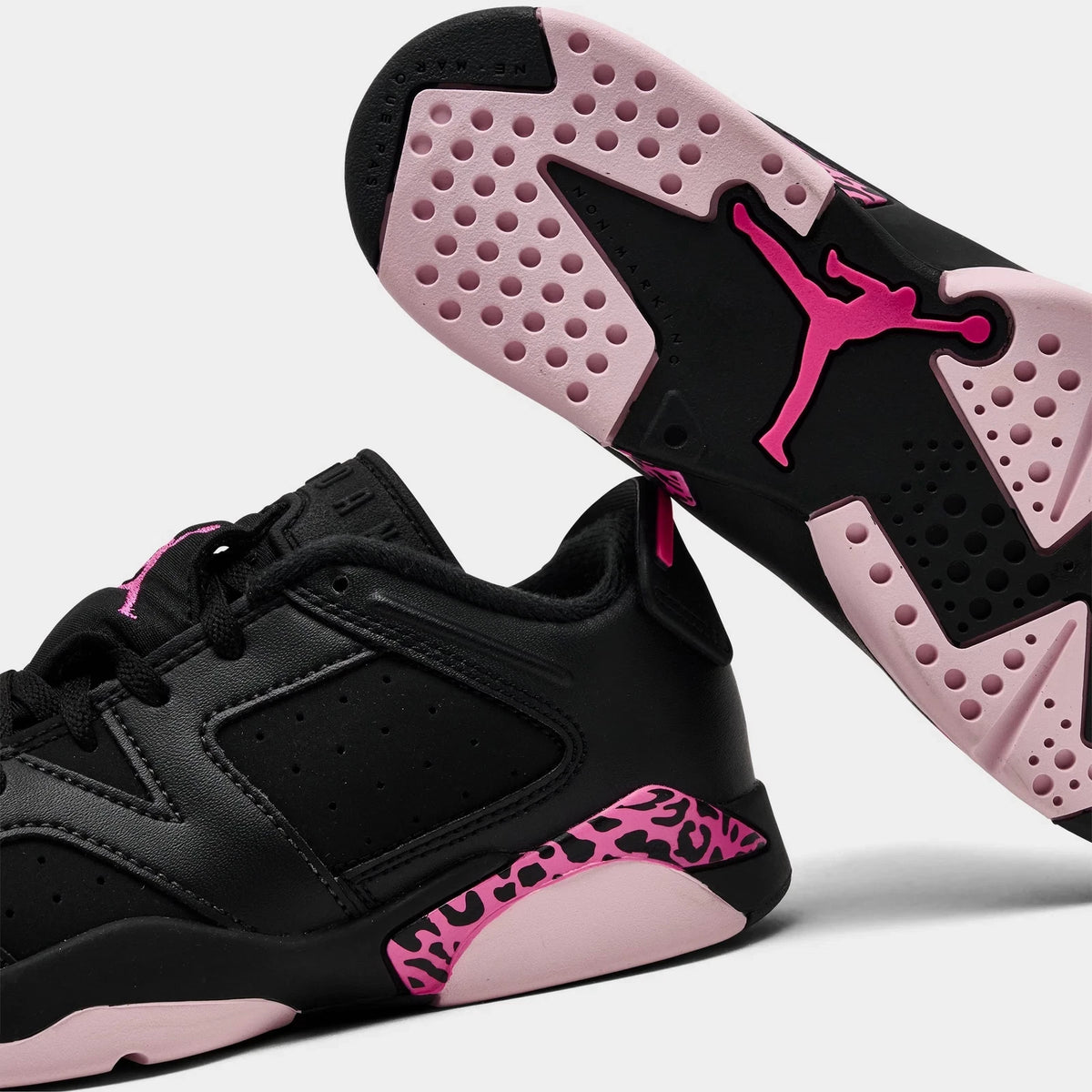 Little Kids' Leather Low-Top Basketball Shoes
