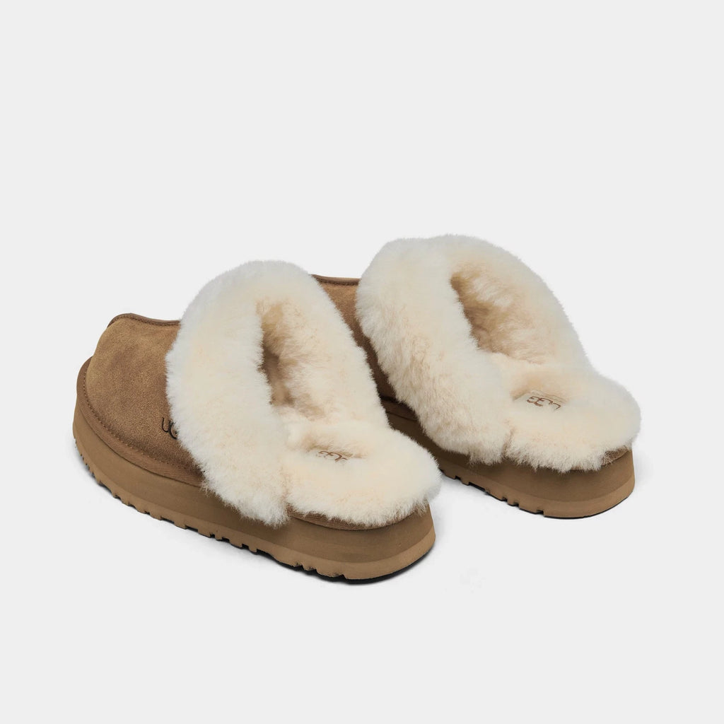 Women's Suede Platform Slip-On Slipper