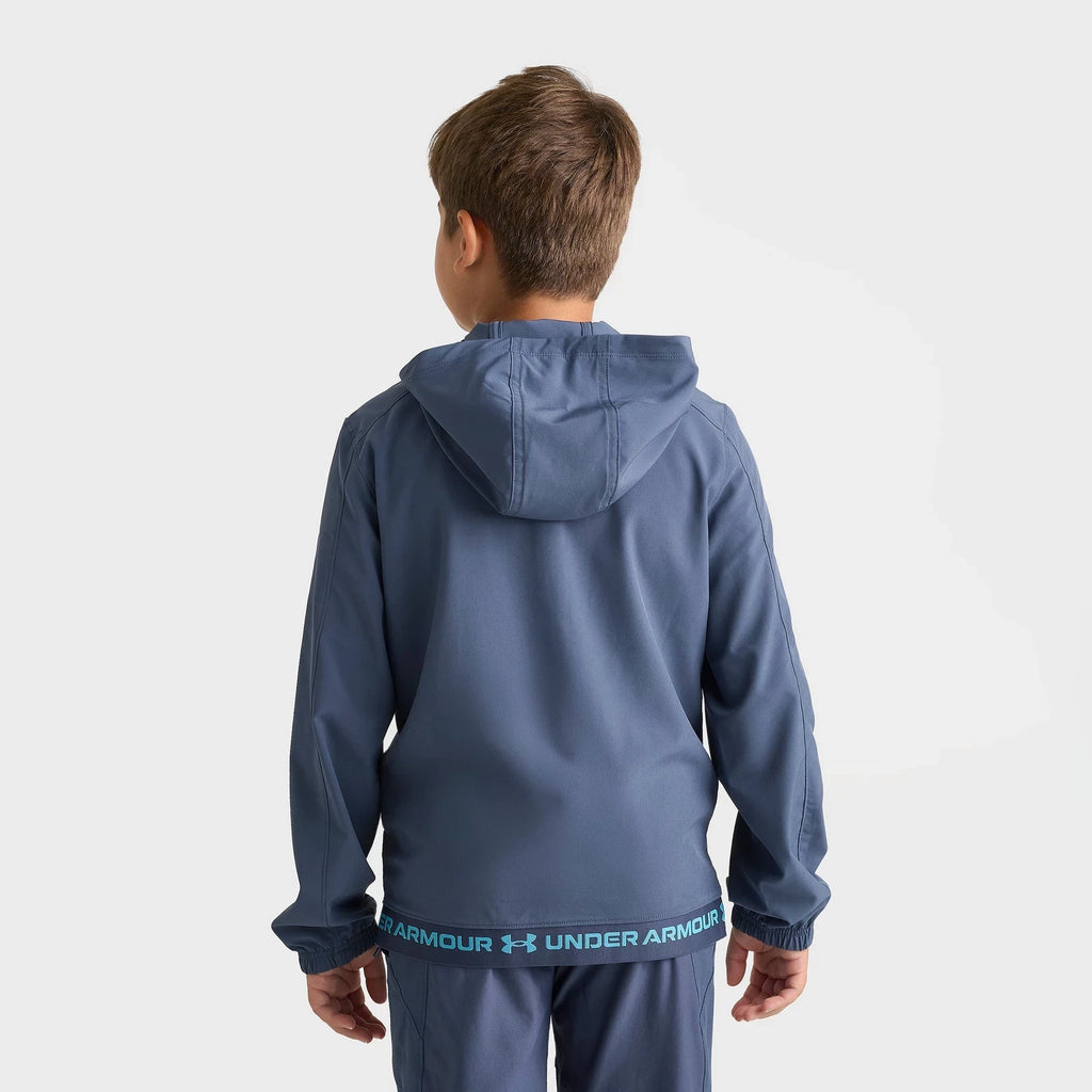 Kids' Water-Repellent Full-Zip Jacket - Gray