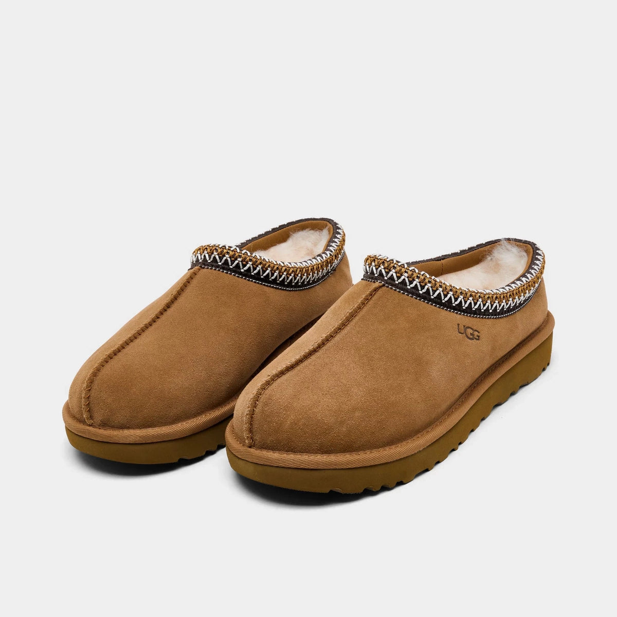 Women's Suede Slip-On Slippers - Chestnut