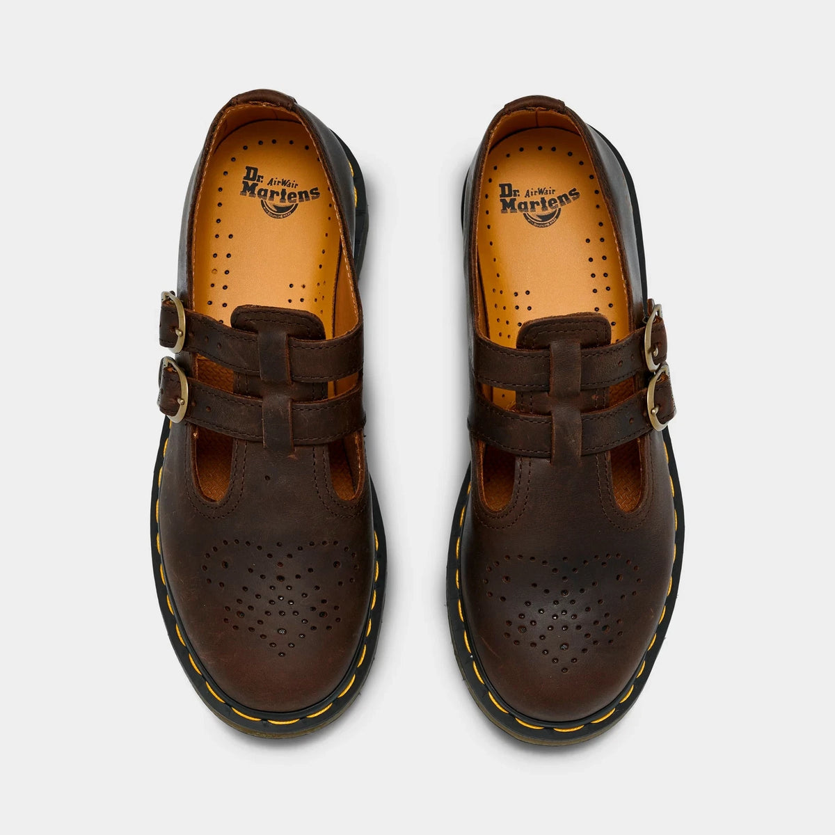 Women's Smooth Leather T-Bar Shoes