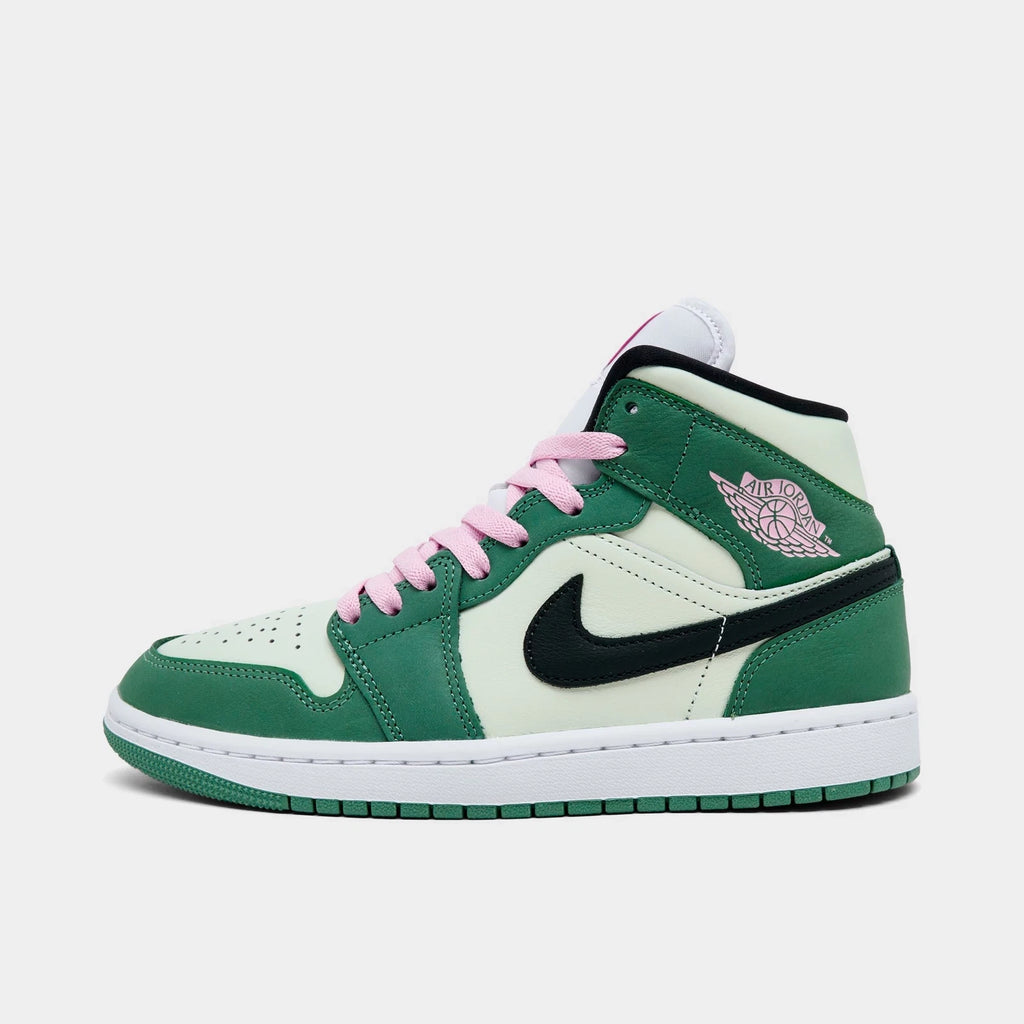 Women's Suede And Leather Mid Top Sneaker