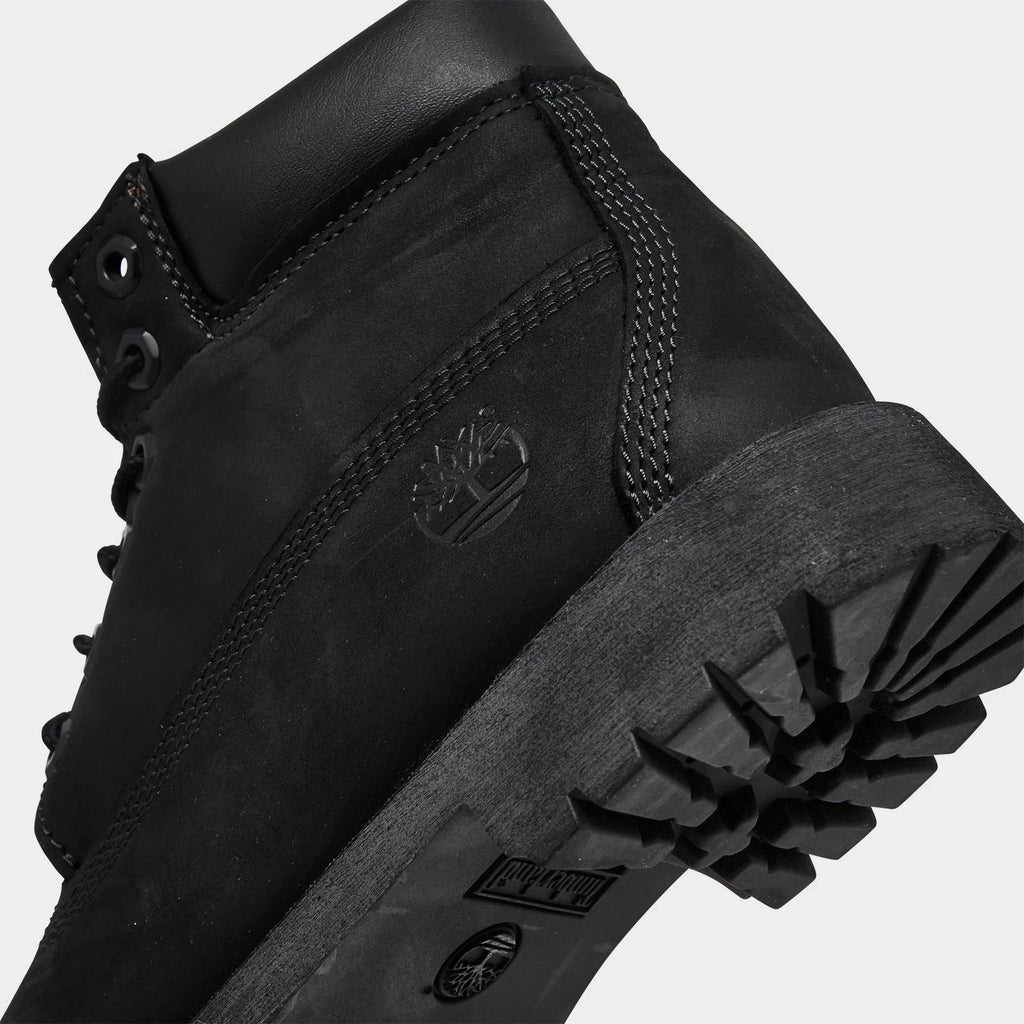 Little Kids' Waterproof Leather Boots - Black