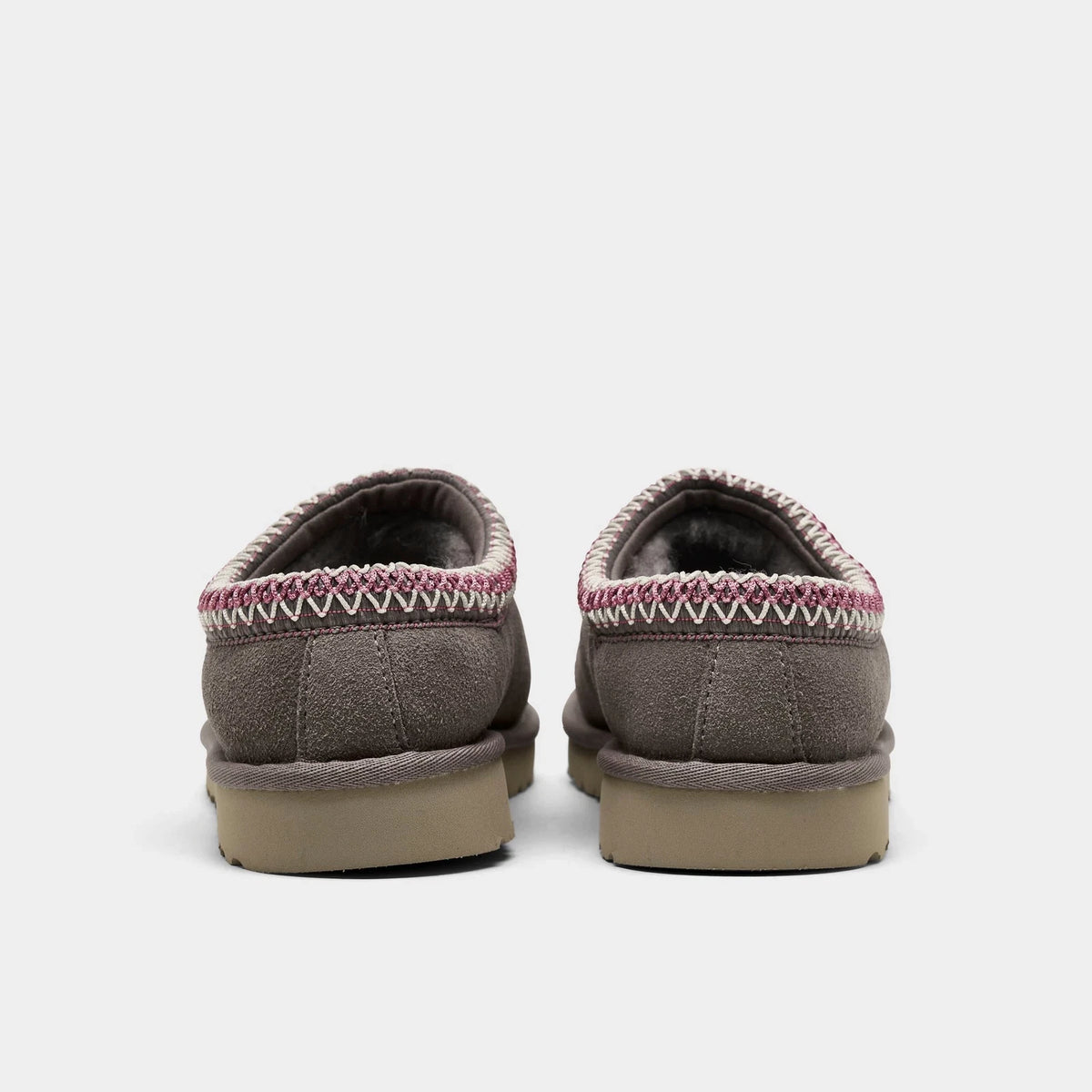 Women's Suede Backless Slippers - Black